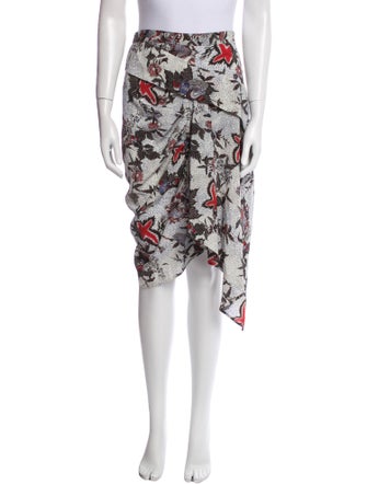 Isabel Marant Silk Knee-Length Skirt