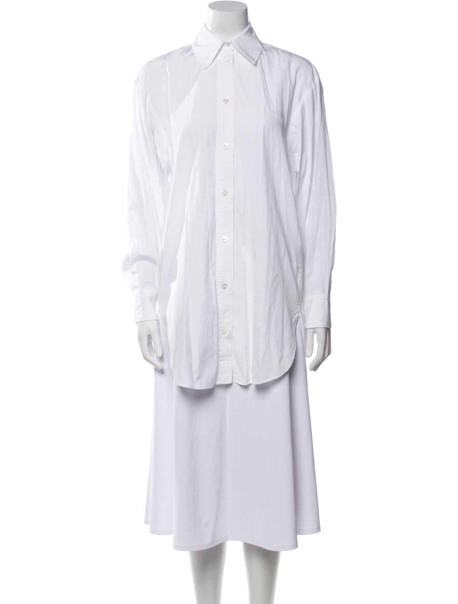 Isabel Marant Striped Long Sleeve Button-Up Top