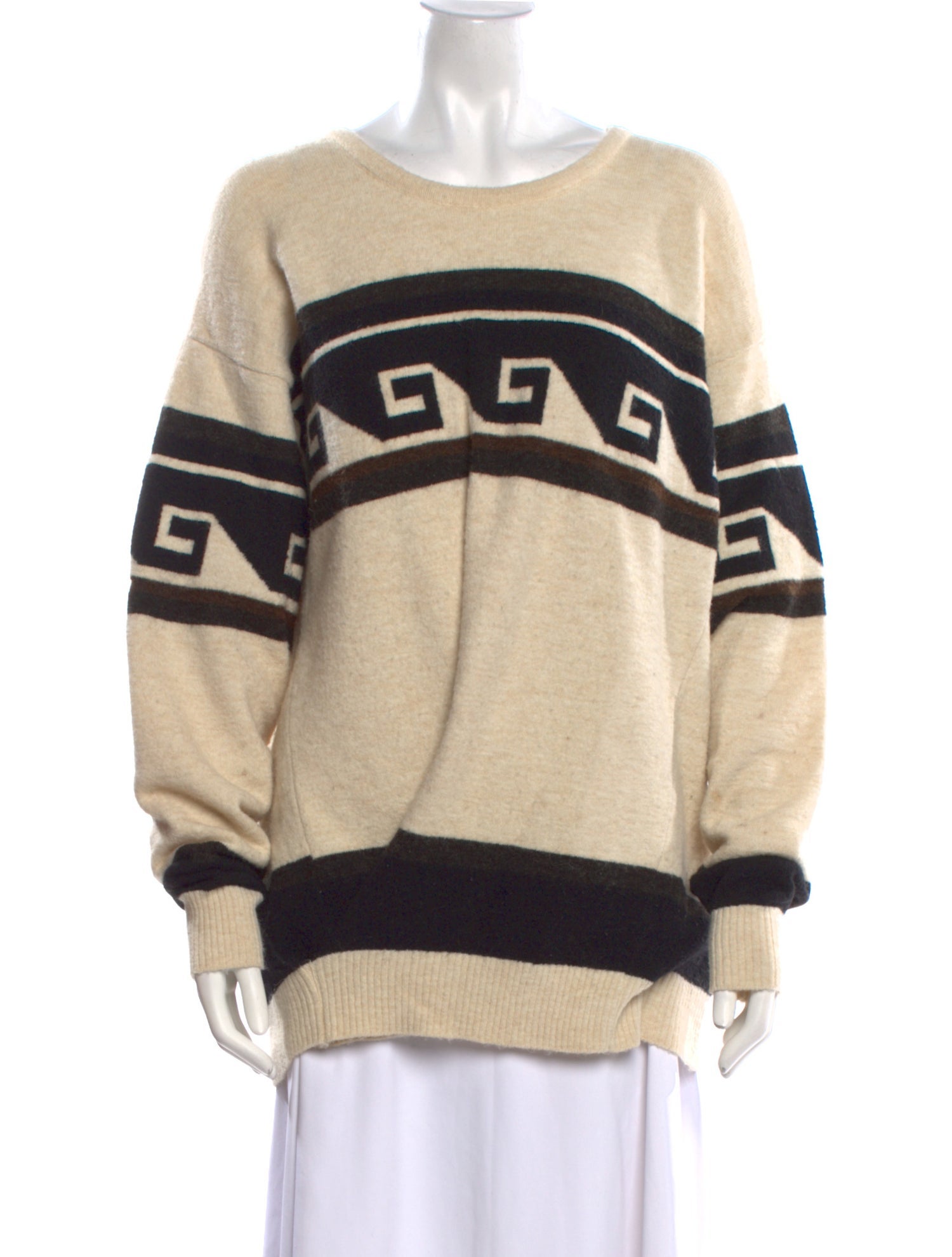 Isabel Marant Graphic Print Crew Neck Sweater