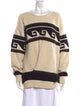 Isabel Marant Graphic Print Crew Neck Sweater