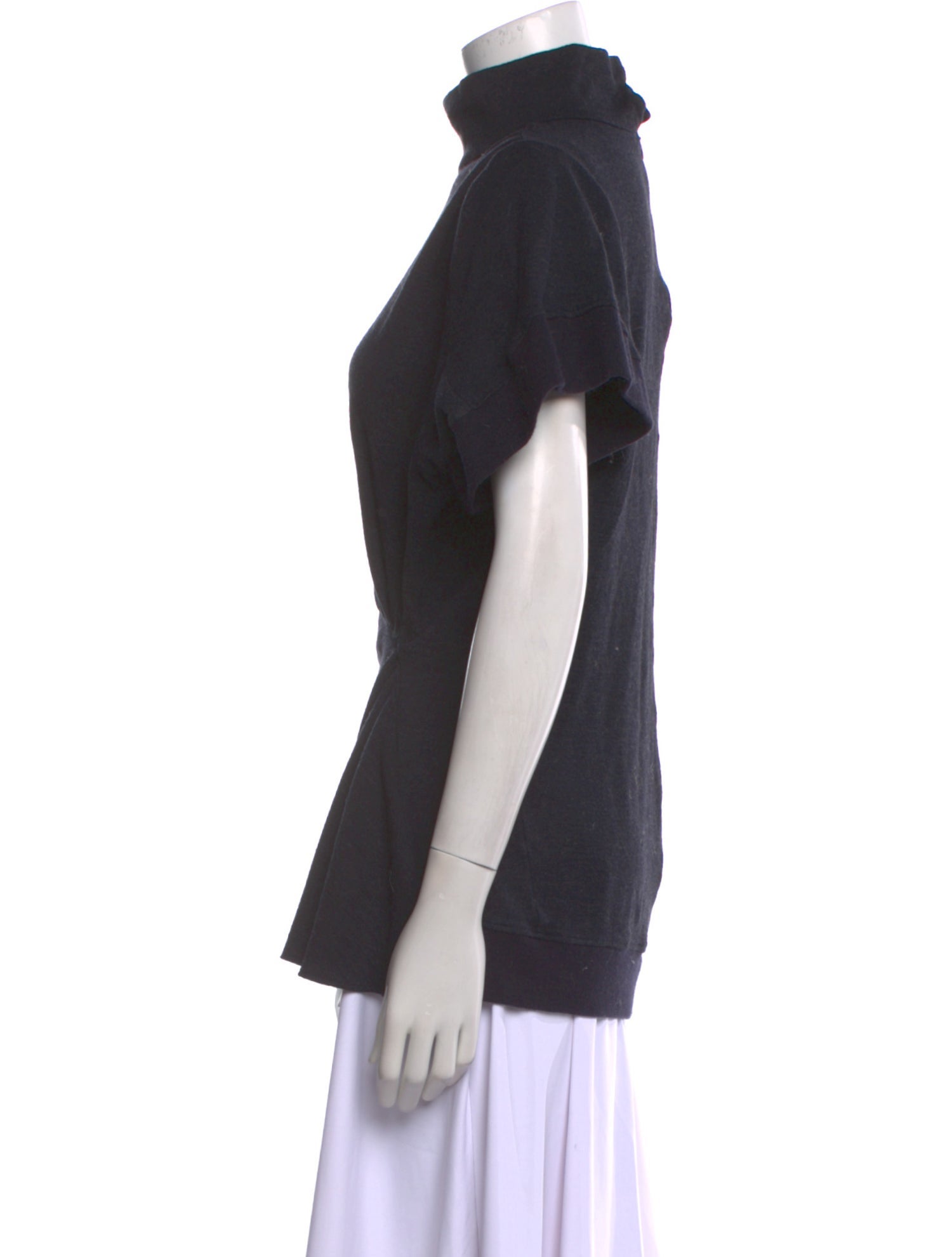 Isabel Marant Mock Neck Short Sleeve Sweatshirt