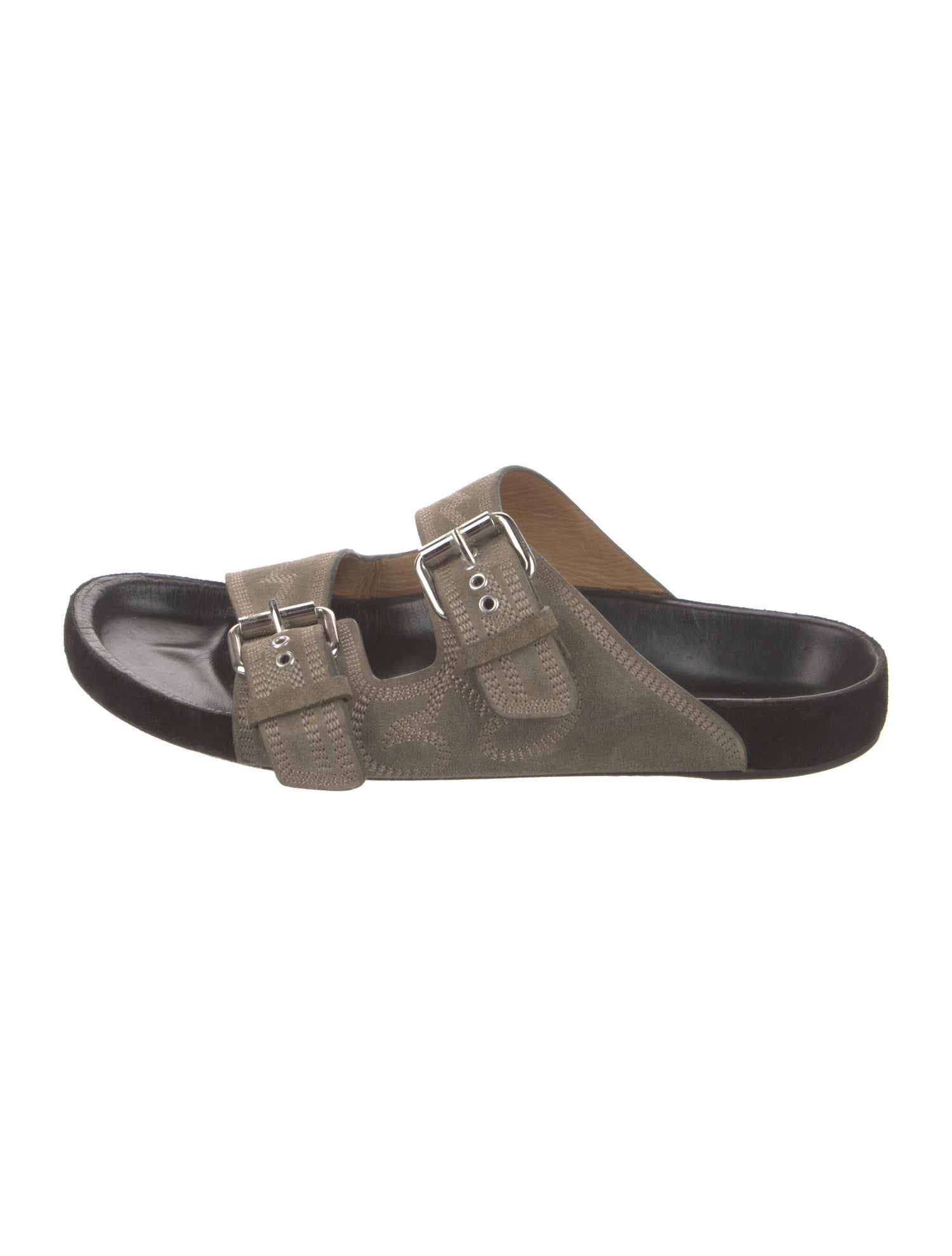 Isabel Marant Suede Printed Slides