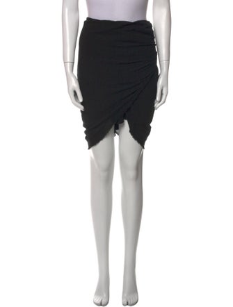 Isabel Marant Fringe Trim Accent Knee-Length Skirt