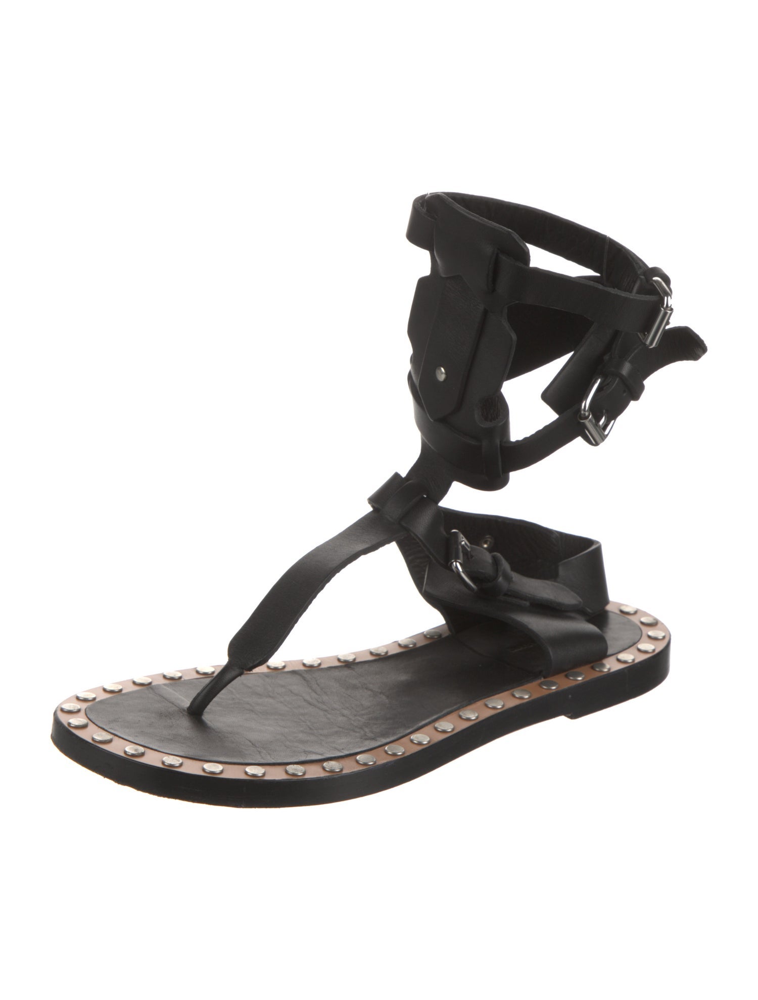 Isabel Marant Leather Gladiator Sandals