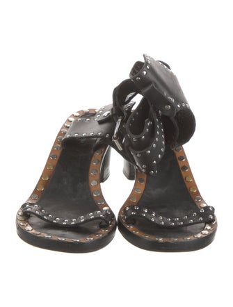 Isabel Marant Leather Studded Accents Sandals