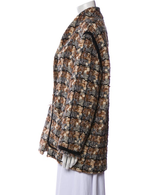 Isabel Marant Wool Plaid Print Coat