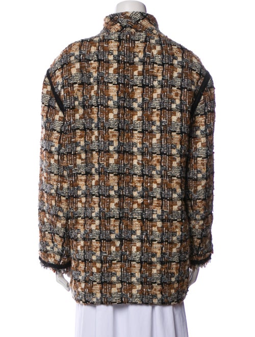 Isabel Marant Wool Plaid Print Coat