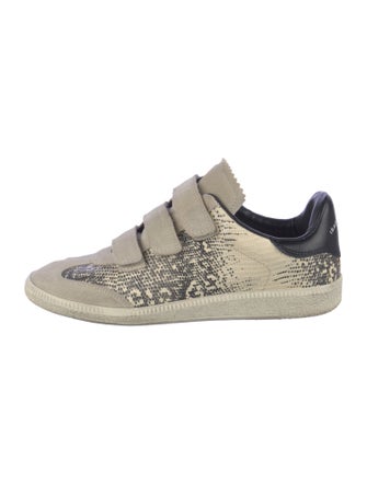 Isabel Marant Embossed Leather Sneakers