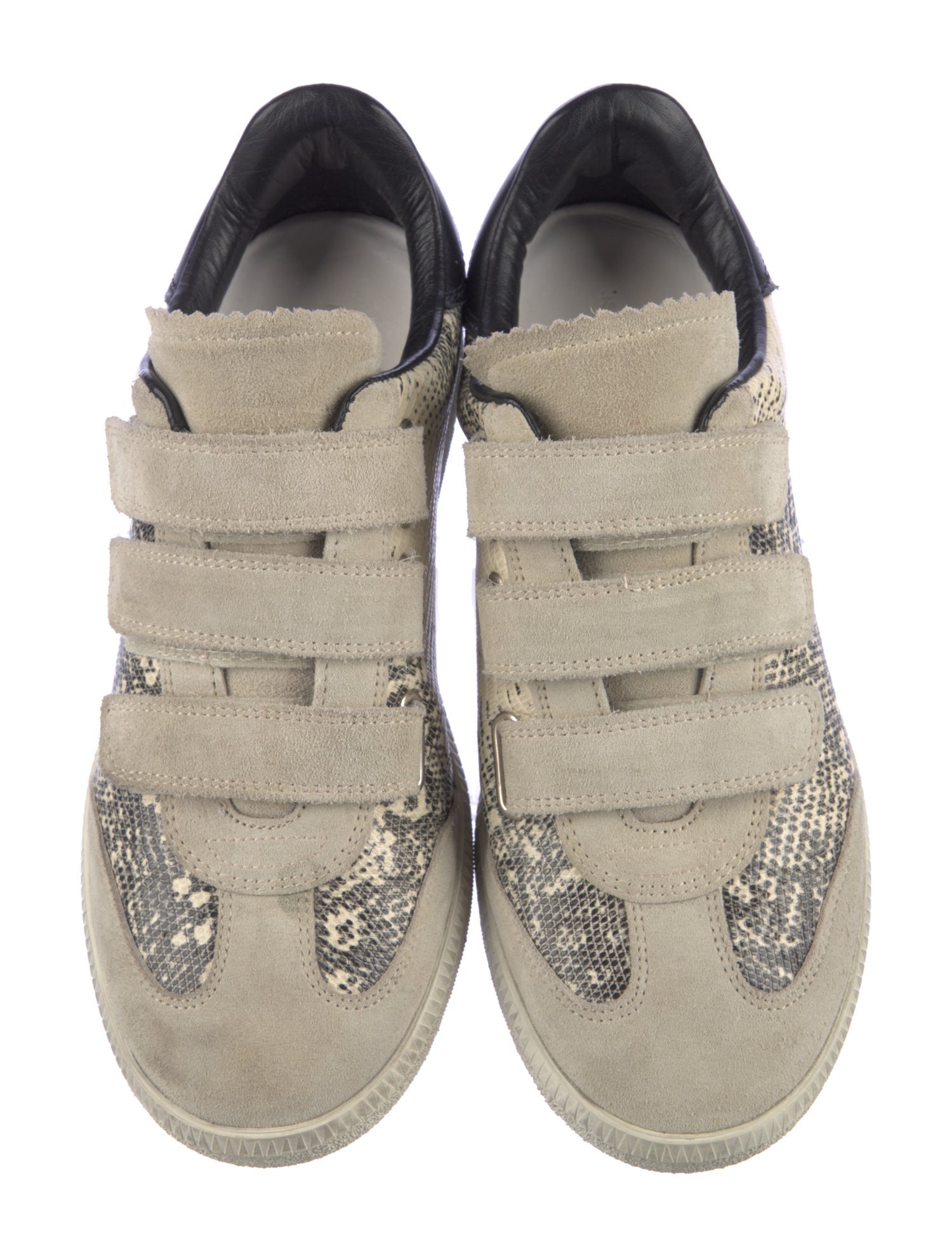 Isabel Marant Embossed Leather Sneakers