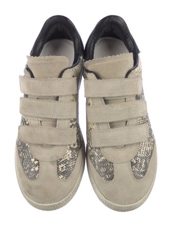 Isabel Marant Embossed Leather Sneakers