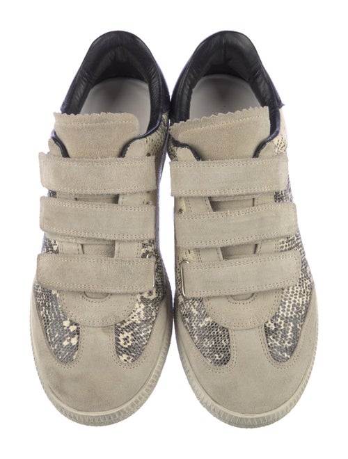 Isabel Marant Embossed Leather Sneakers