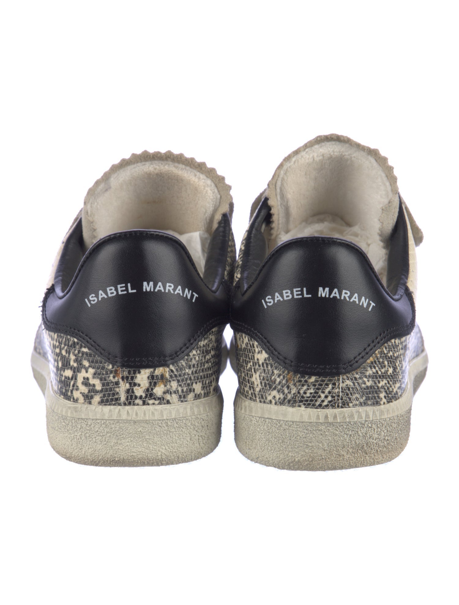 Isabel Marant Embossed Leather Sneakers