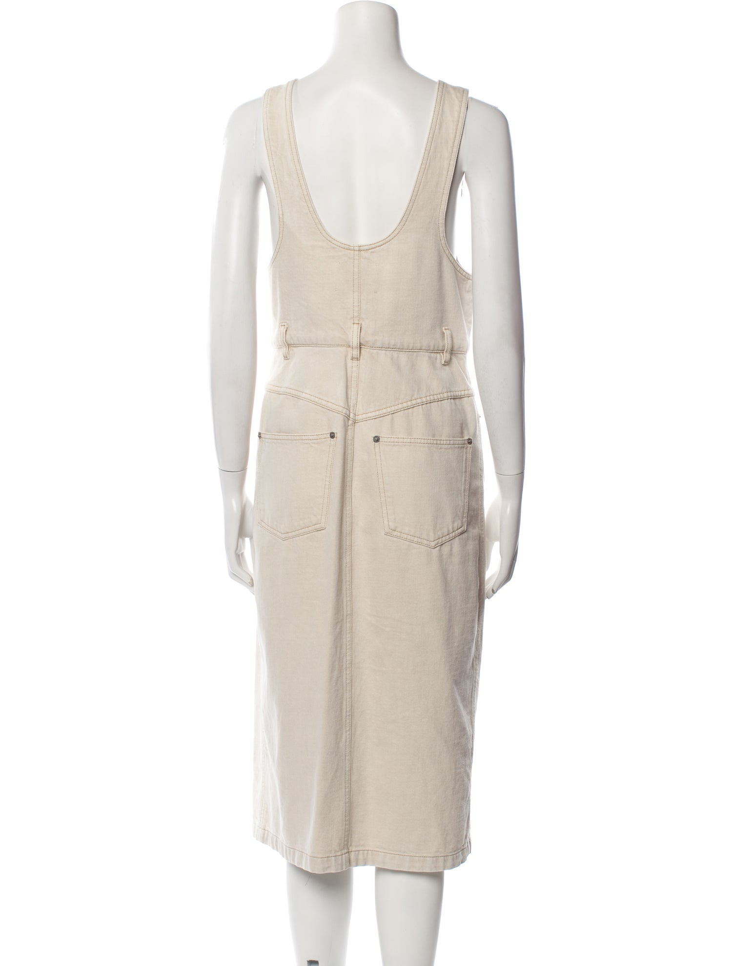 Isabel Marant Scoop Neck Midi Length Dress