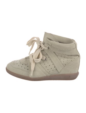 Isabel Marant Suede Wedge Sneakers