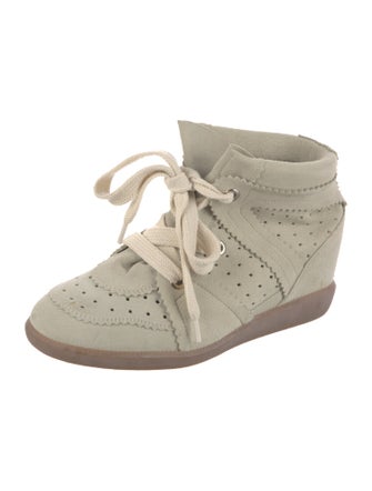 Isabel Marant Suede Wedge Sneakers