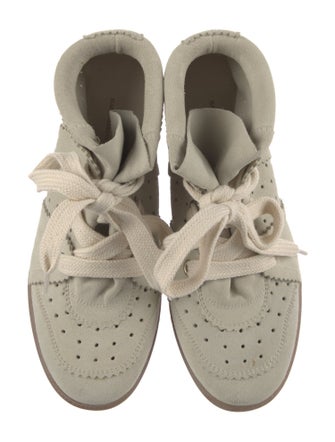 Isabel Marant Suede Wedge Sneakers