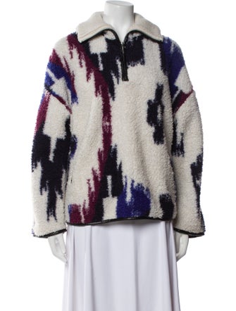 Étoile Isabel Marant Printed Faux Fur Jacket