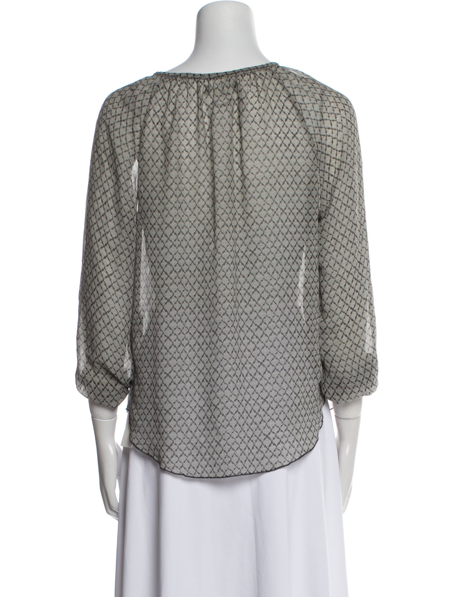 Isabel Marant Printed Scoop Neck Blouse