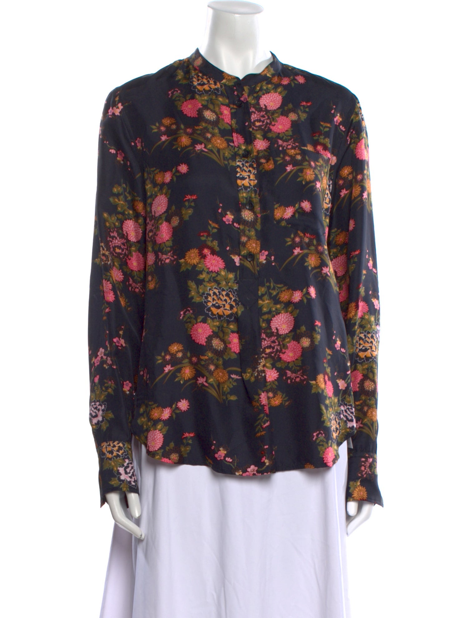 Isabel Marant Silk Floral Print Blouse