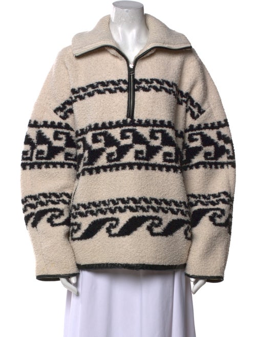 Isabel Marant Printed Mock Neck Sweatshirt