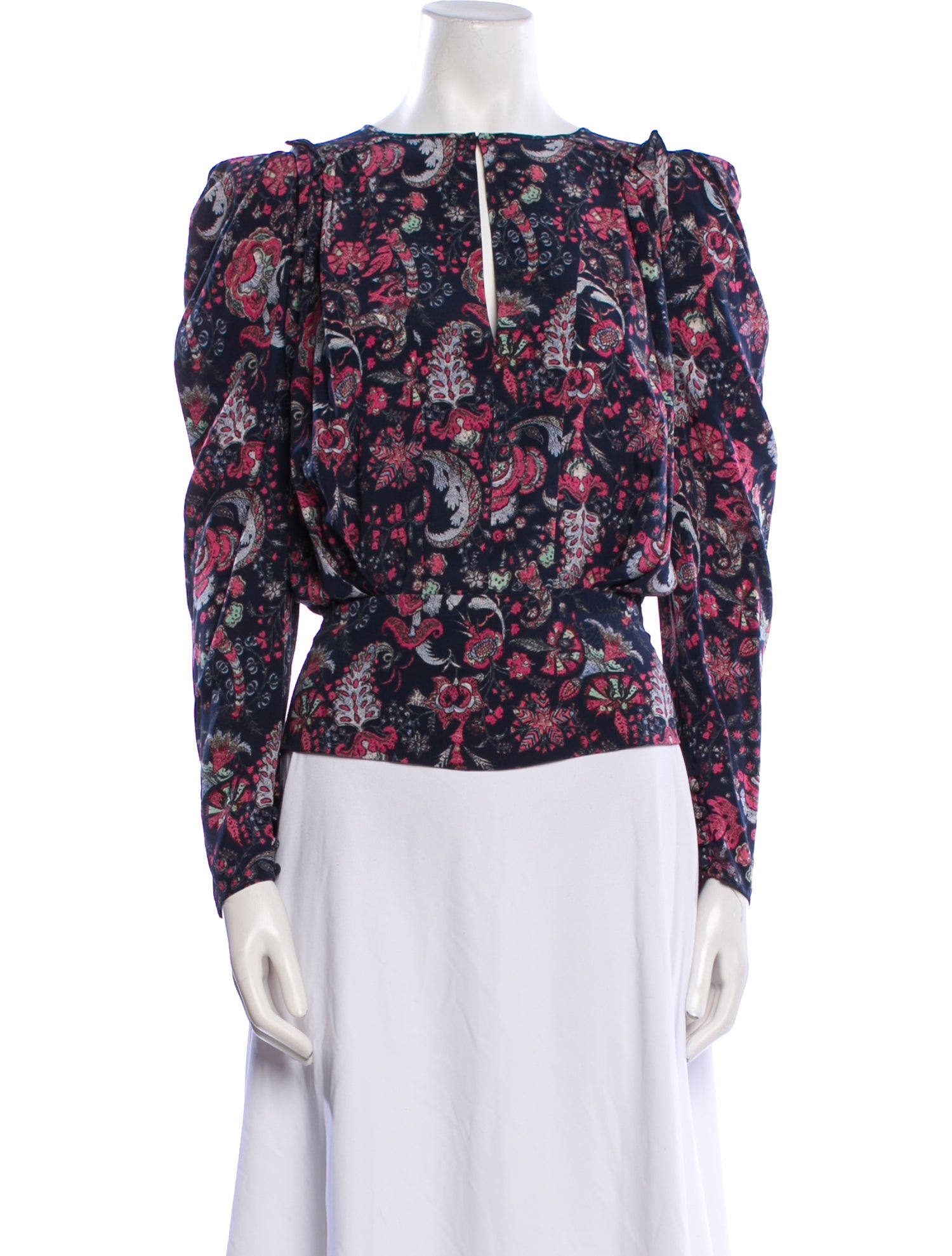 Isabel Marant Silk Floral Print Blouse