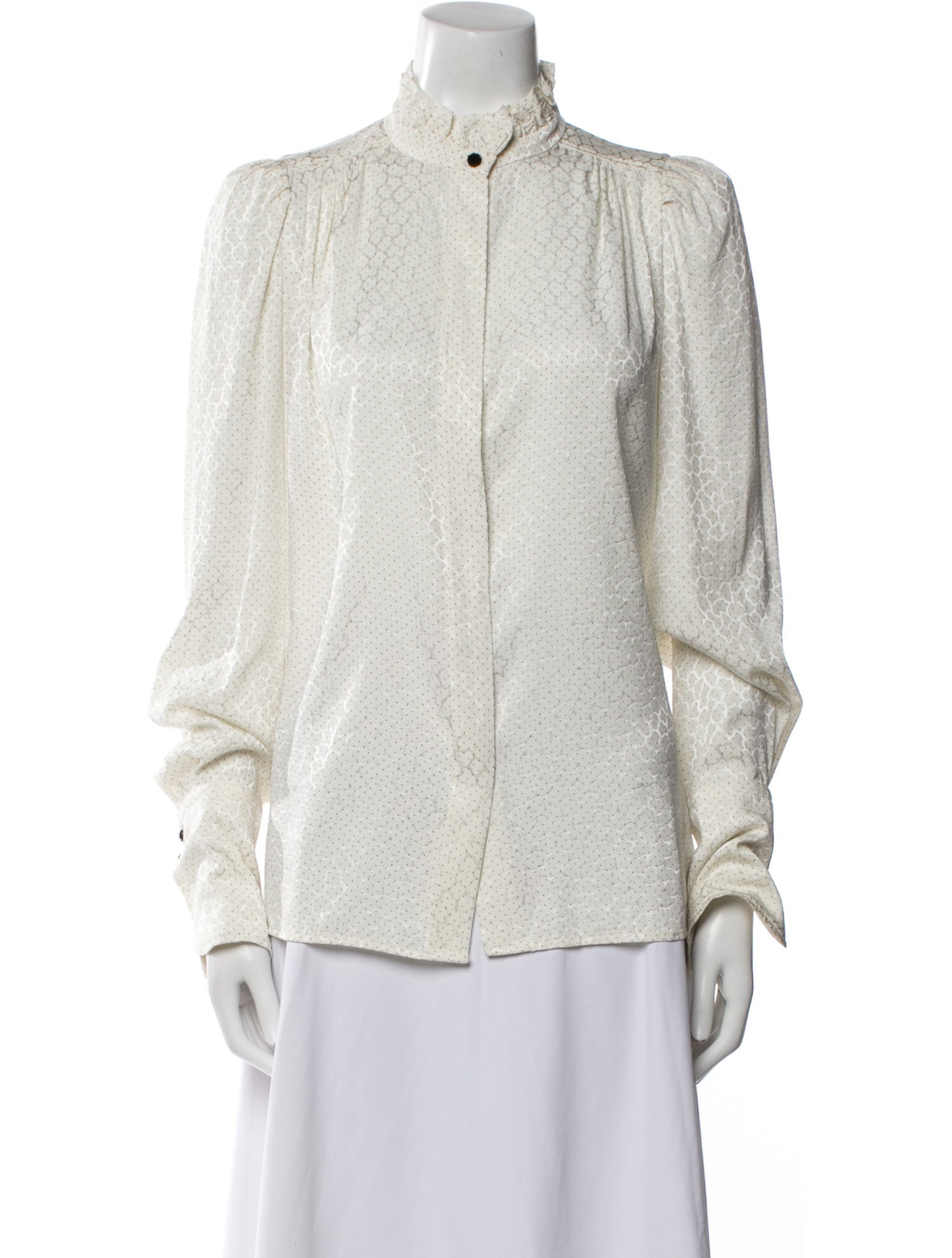 Isabel Marant Silk Printed Button-Up Top