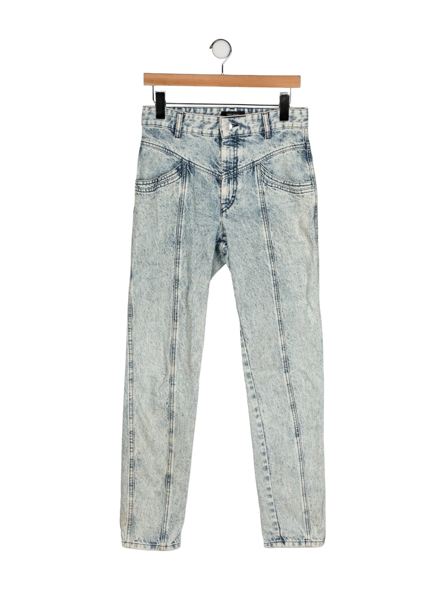 Isabel Marant High-Rise Straight Leg Jeans