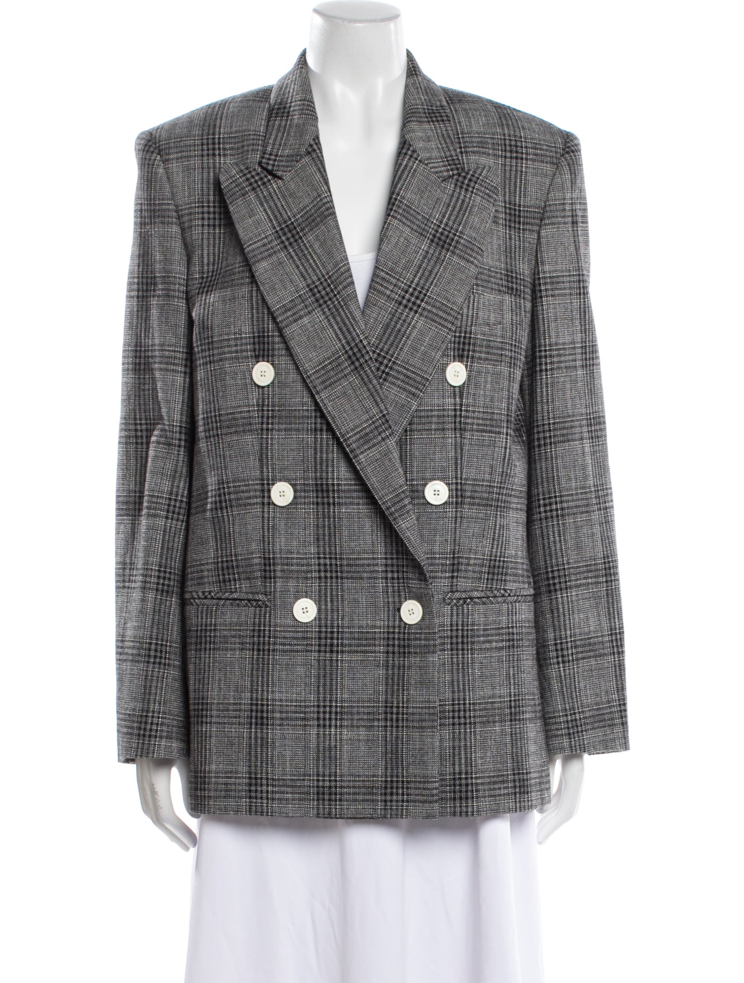 Isabel Marant Plaid Print Blazer