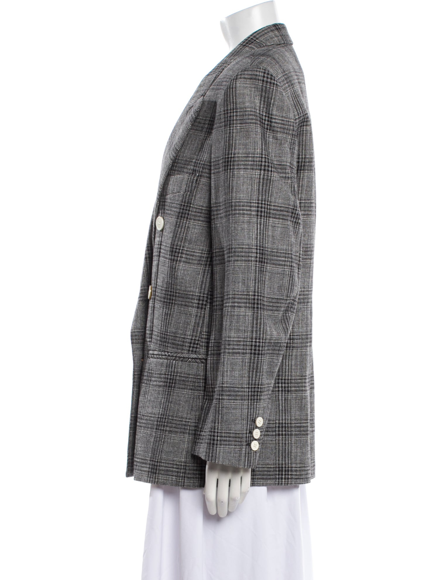 Isabel Marant Plaid Print Blazer