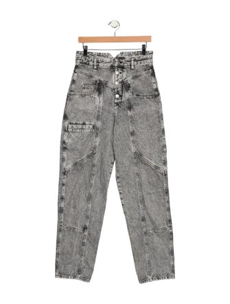 Isabel Marant High-Rise Straight Leg Jeans