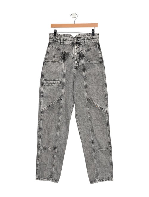 Isabel Marant High-Rise Straight Leg Jeans