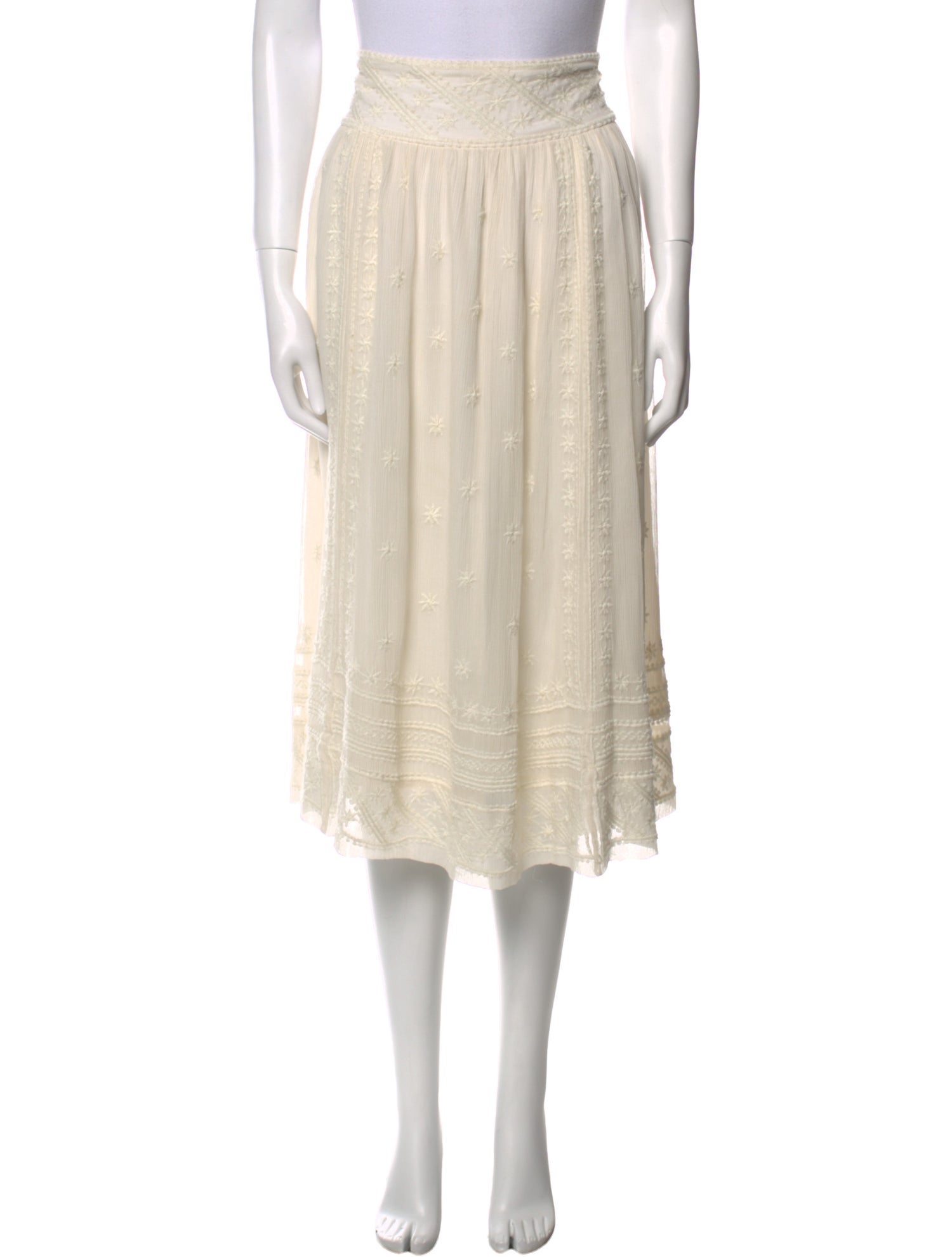 Isabel Marant Silk Midi Length Skirt