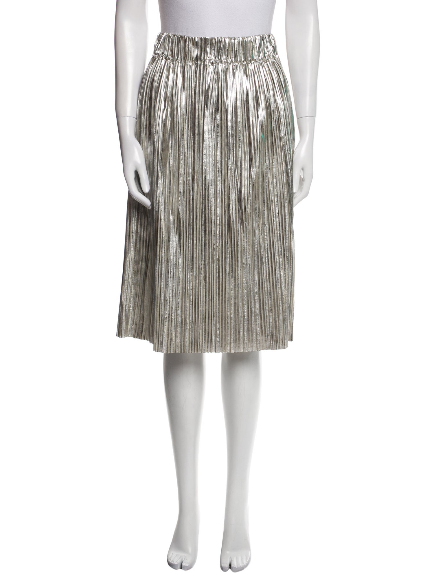 Isabel Marant Pleated Accents Knee-Length Skirt