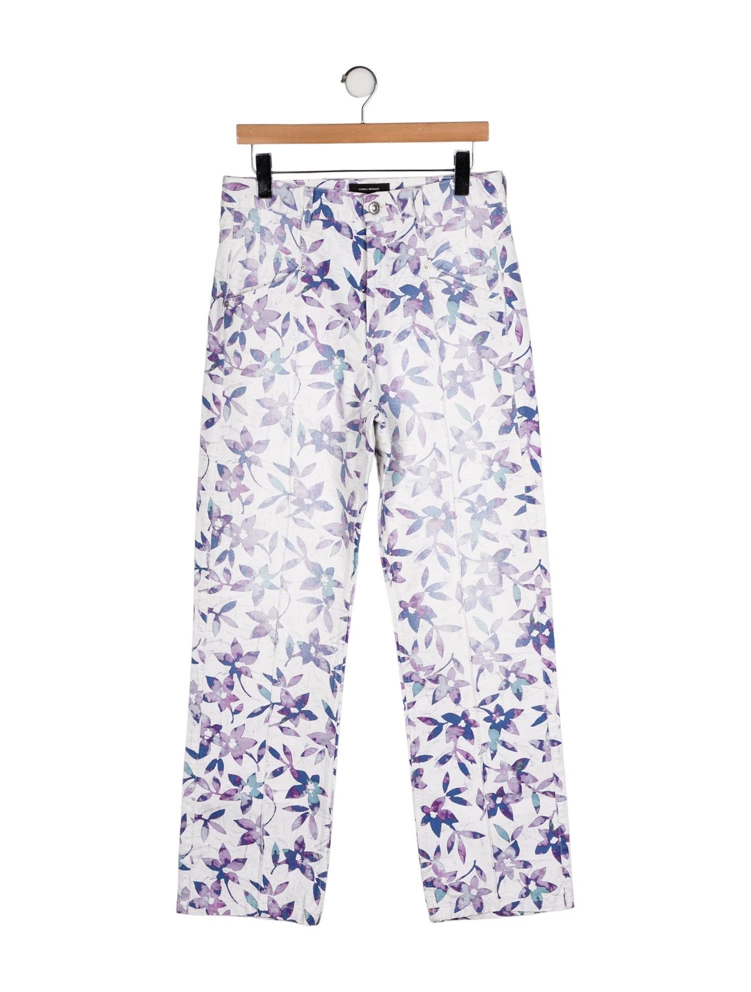 Isabel Marant High-Rise Straight Leg Jeans