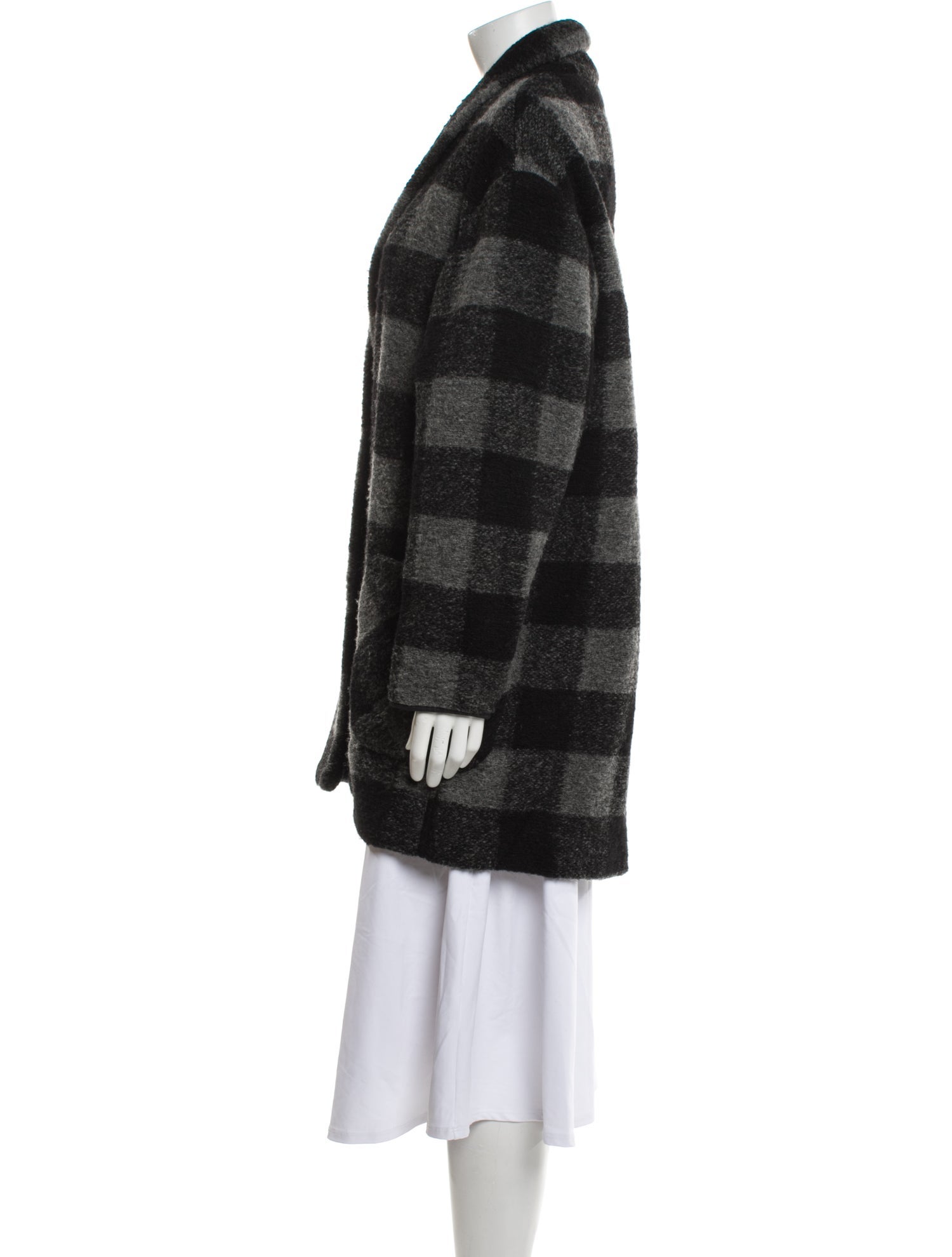 Isabel Marant Wool Plaid Print Jacket