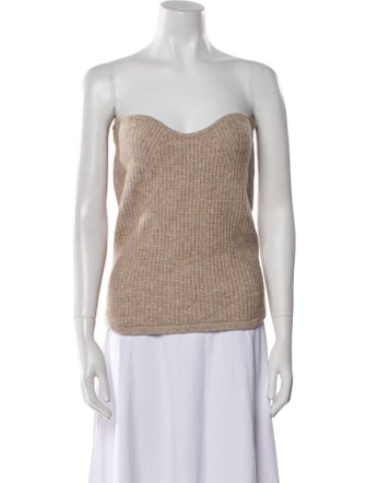 Isabel Marant Wool Strapless Top
