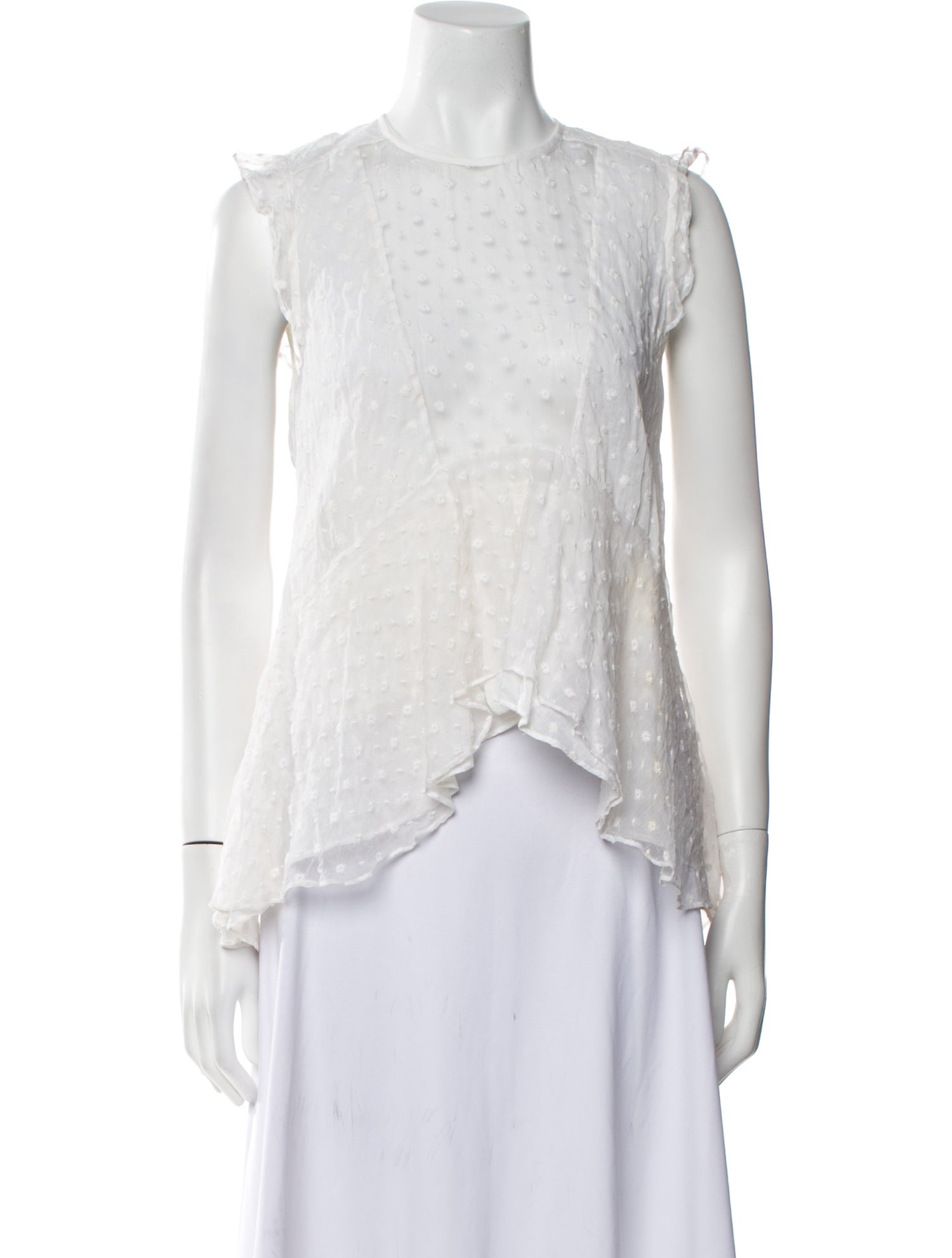 Isabel Marant Crew Neck Sleeveless Top