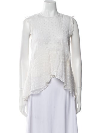 Isabel Marant Crew Neck Sleeveless Top