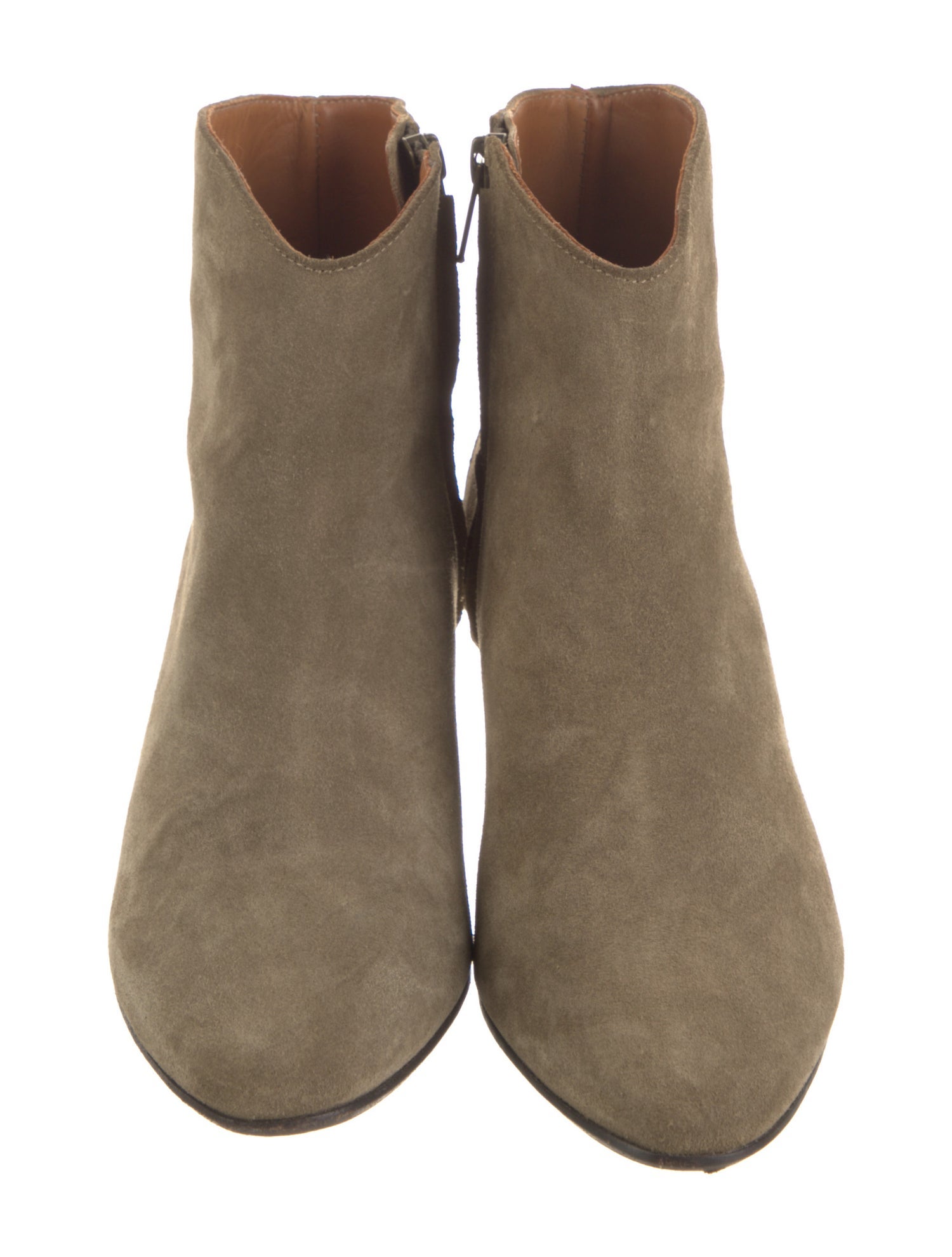 Isabel Marant Suede Leather Trim Embellishment Western Boots