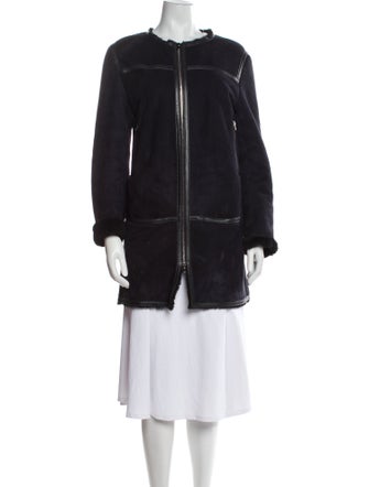 Isabel Marant Leather Faux Fur Coat