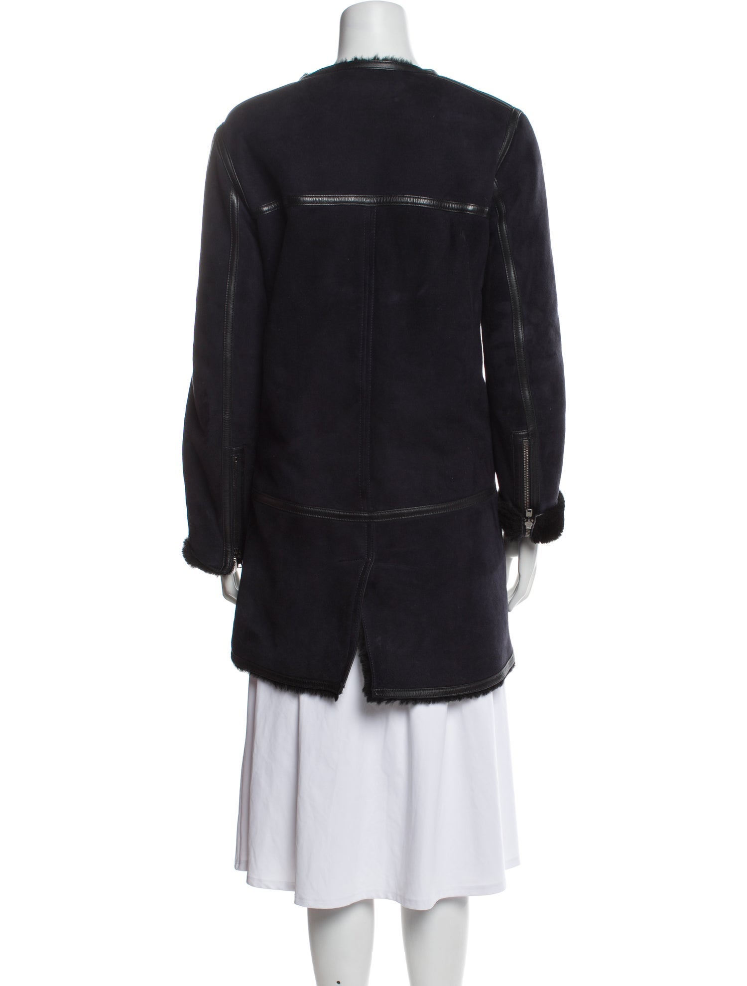 Isabel Marant Leather Faux Fur Coat