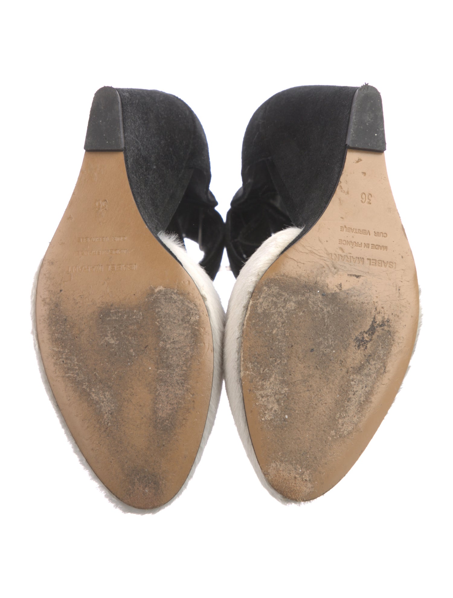 Isabel Marant Suede Colorblock Pattern D'Orsay Pumps