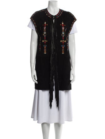Isabel Marant Leather Patterned Vest