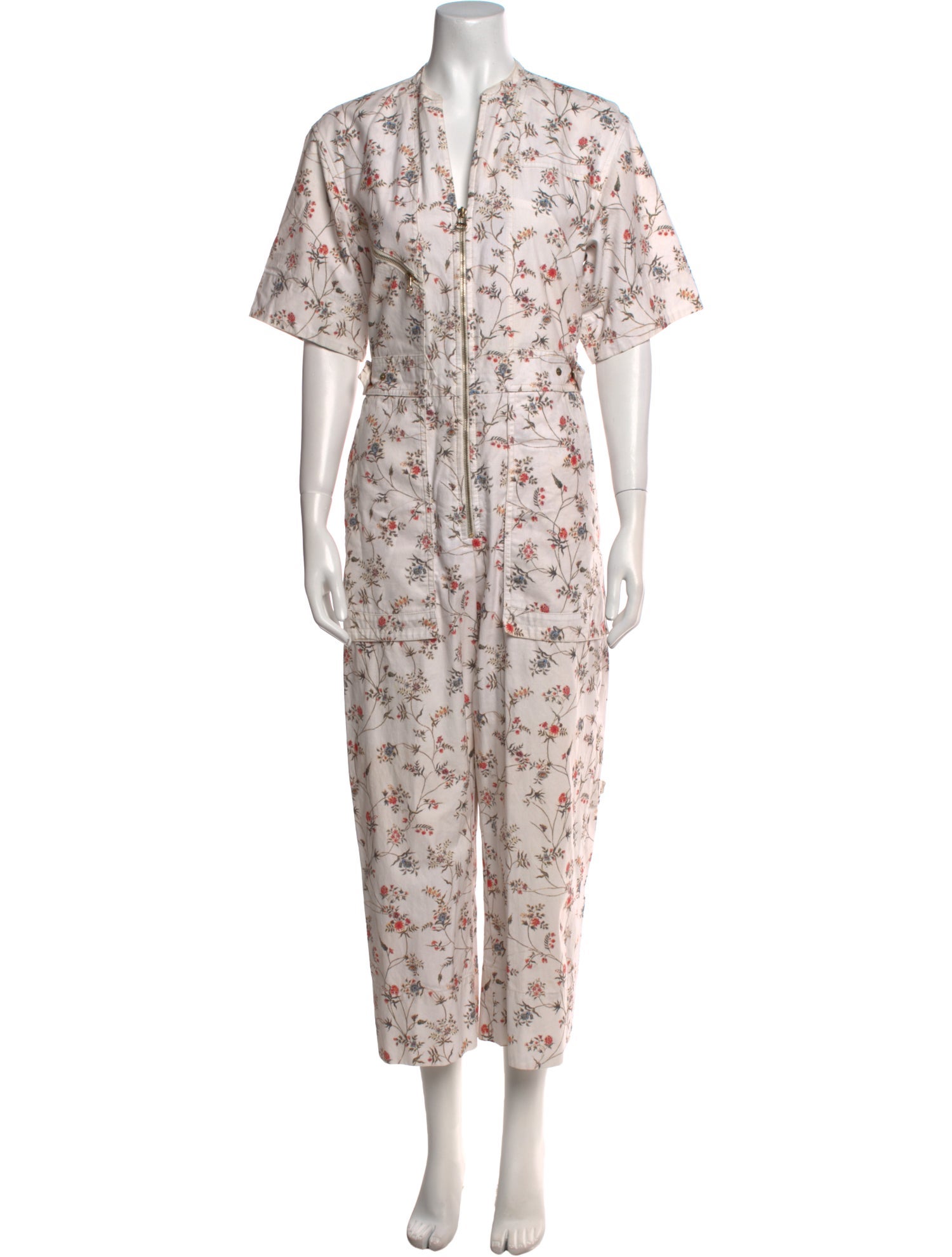 Isabel Marant Printed V-Neck Jumpsuit