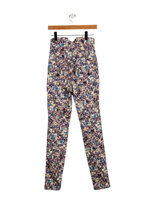 Isabel Marant Floral Print Skinny Leg Pants