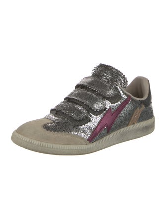 Isabel Marant Leather Printed Sneakers
