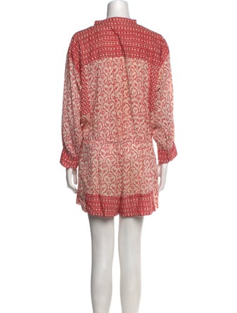Isabel Marant Printed Crew Neck Romper