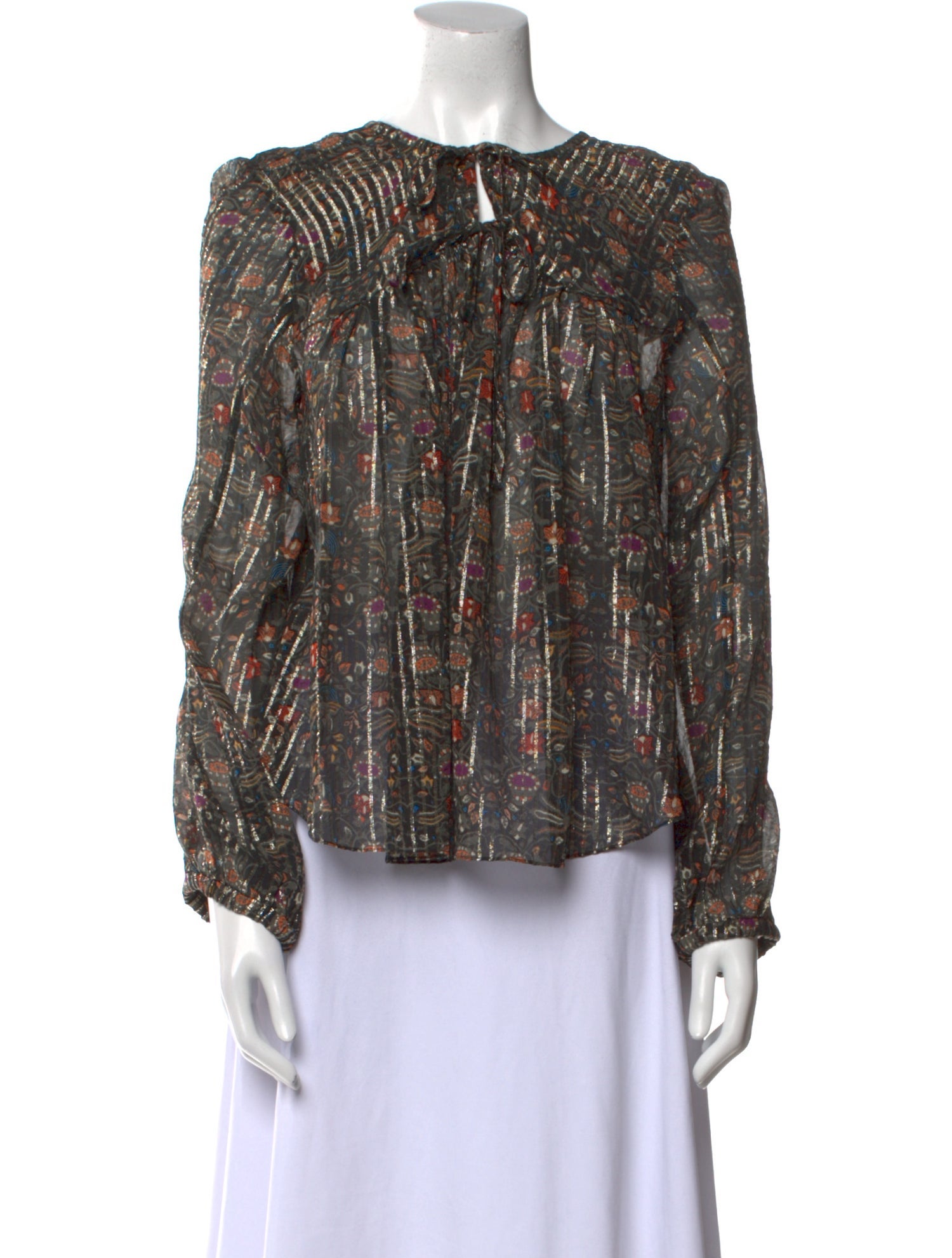 Isabel Marant Silk Floral Print Blouse