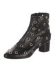 Isabel Marant Leather Polka Dot Print Lace-Up Boots