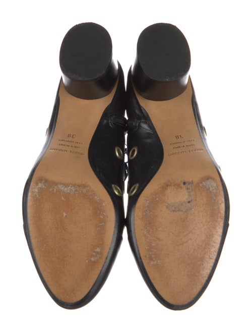 Isabel Marant Leather Polka Dot Print Lace-Up Boots